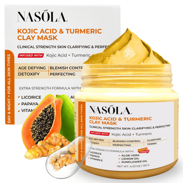 Nasola Kojic Acid Turmeric Clay Mask