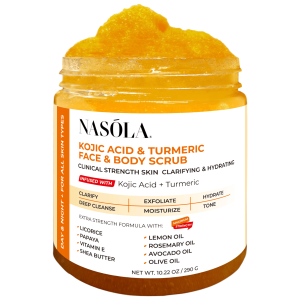 Nasola Kojic Acid Turmeric Face Body Scrub